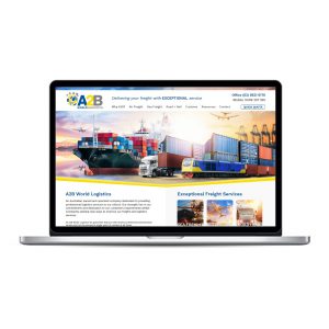 A2B World Logistics website