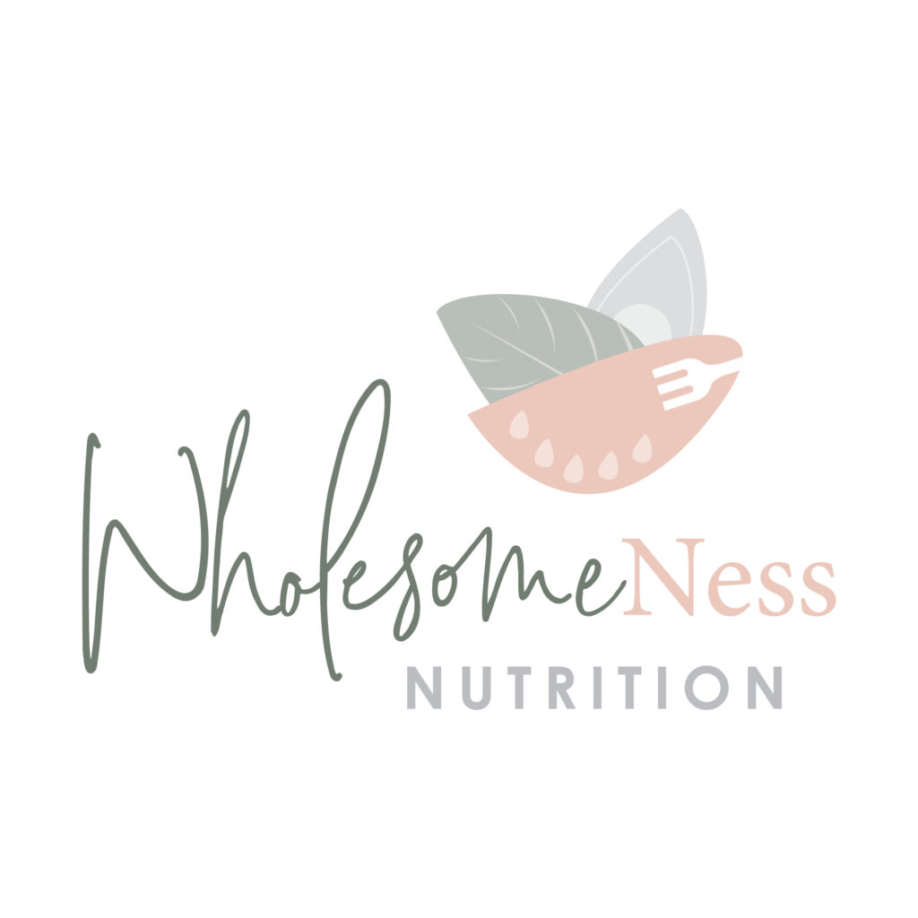 WholesomeNess Nutrition branding